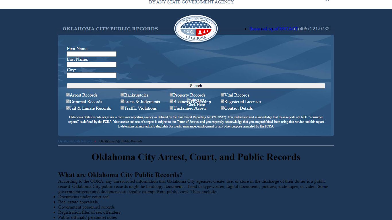 Oklahoma City Arrest, Court, and Public Records