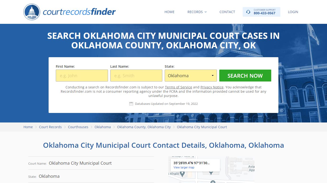 Oklahoma City Municipal Court Case Search - RecordsFinder